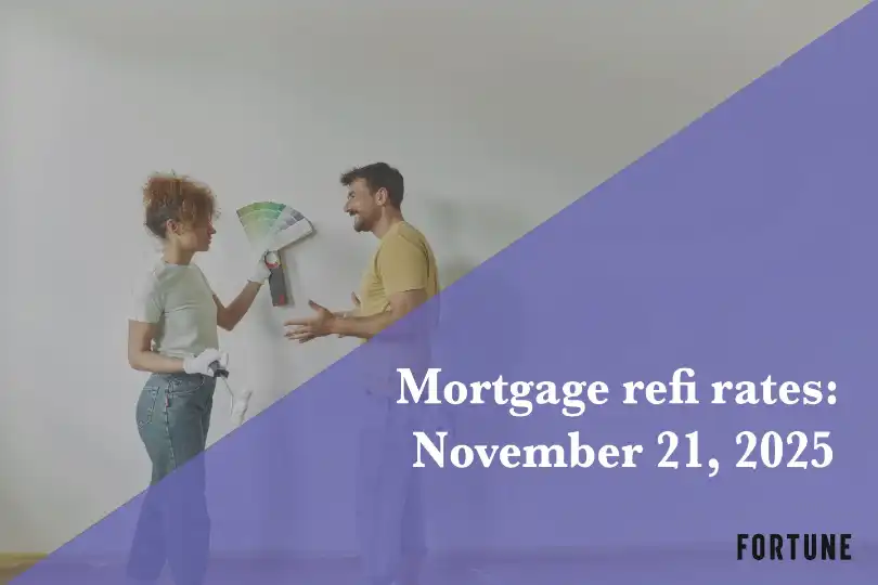 Current refi mortgage rates report for Nov. 21, 2025