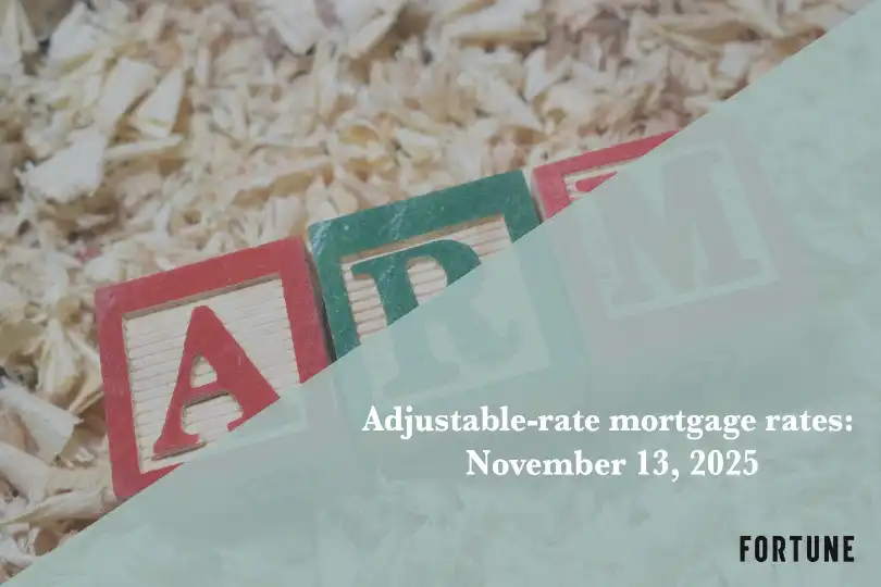 Current ARM mortgage rates report for Nov. 13, 2025