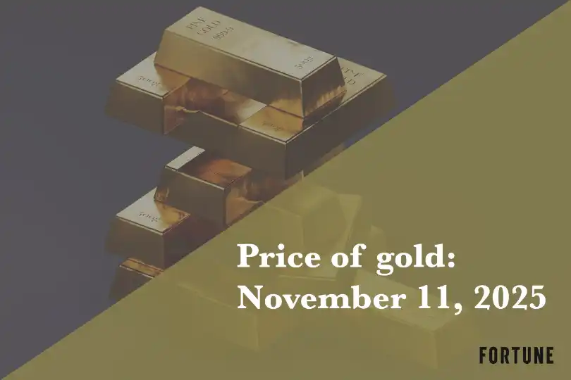 Current price of gold as of November 11, 2025